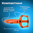 Ножницы ПИФАГОР "Тигренок", 120 мм, с безопасными пластиковыми лезвиями, оранжевые, картонная упаковка с европодвесом, 236858
