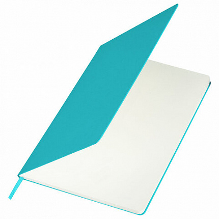 Блокнот-скетчбук БОЛЬШОЙ ФОРМАТ (180х250 мм) В5, BRAUBERG ULTRA, 80 г/м2, 96 л., без линовки, бирюзовый, 113065