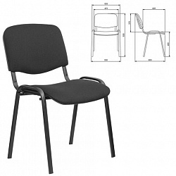 Стул STAFF "Iso Lite CF-008", ткань черная (С-11), 532562