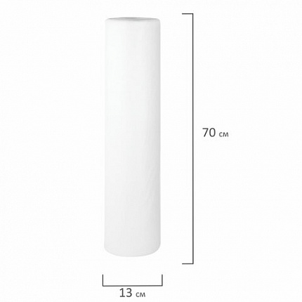 Простыня белая рулонная с перфорацией 100 шт., 70х200 см, спанбонд 15 г/м2, LAIMA ADVANCED, 631138