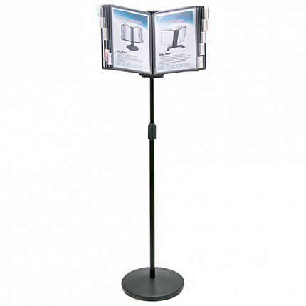 Демосистема напольная на 10 панелей, с 10 серыми панелями А4, BRAUBERG, 235339