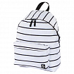Рюкзак BRAUBERG СИТИ-ФОРМАТ универсальный, "Strip", белый в полоску, 41х32х14 см, 228846