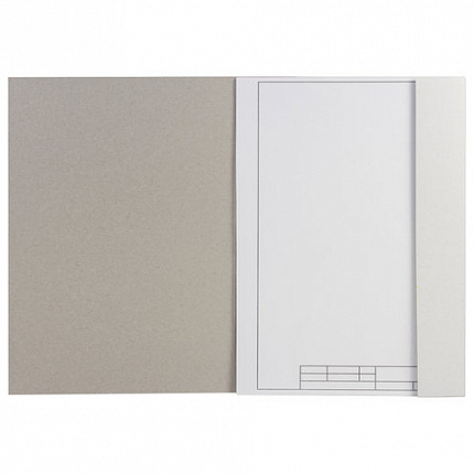 Папка для черчения А4, 210х297 мм, 10 л., 160 г/м2, рамка вертикальный штамп, ПИФАГОР, 129231