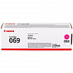 Картридж лазерный CANON (069M) i-SENSYS MF752Cdw/MF754Cdw, пурпурный, ресурс 1900 стр., ОРИГИНАЛЬНЫЙ, 5092C002