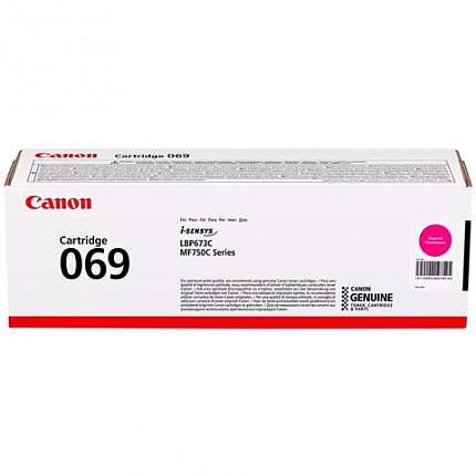 Картридж лазерный CANON (069M) i-SENSYS MF752Cdw/MF754Cdw, пурпурный, ресурс 1900 стр, 5092C002