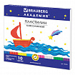 Пластилин классический BRAUBERG "АКАДЕМИЯ", 10 цветов, 200 г, со стеком, картонная упаковка, 103255