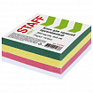 Блок для записей проклеенный, 8х8х3 см, плотность 65 г/м2, цветной, STAFF, 120384