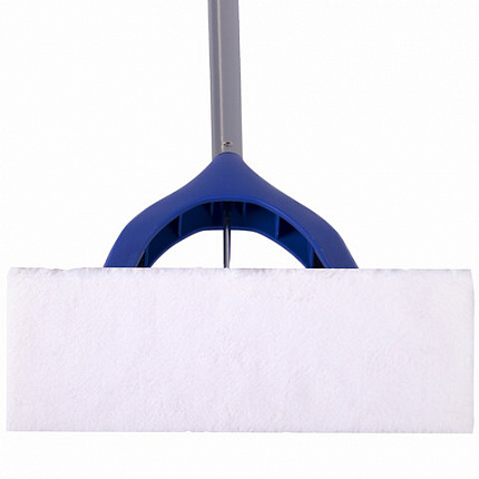 Швабра самоотжимная, механизм "Бабочка", насадка спонж/микрофибра 26 см, телескопический черенок 115 см, LAIMA, 601468