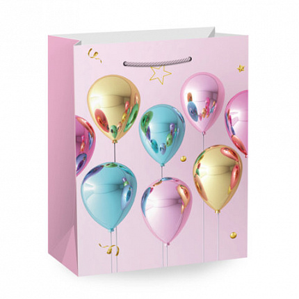 Пакет подарочный (1 штука) 33х13х45см (XL) "Birthday Collection", ассорти, фольга, ЗОЛОТАЯ СКАЗКА, 700826