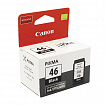 Картридж струйный CANON (PG-46) PIXMA E404/414/464/474/484/E3140, черный, оригинальный, ресурс 180 страниц, 9059B001