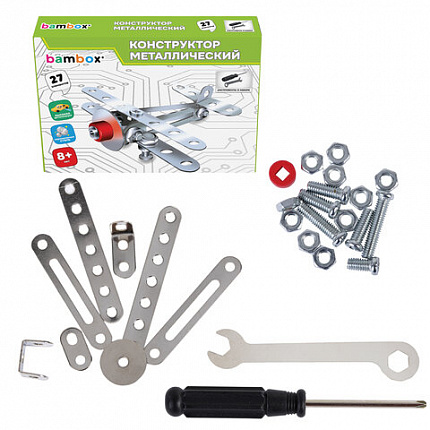 Конструктор металлический "Транспорт" 3 вида ассорти, BAMBOX (БАМБОКС), 666368