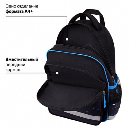 Рюкзак ПИФАГОР SCHOOL, 1 отделение, 3 кармана, "Lucky gamer", 38x28х14 см, 273172