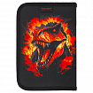 Пенал BRAUBERG с наполнением, 1 отделение, 1 откидная планка, 24 предмета, 21х14 см, "Fire dino", 273535