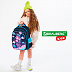Рюкзак BRAUBERG KIDS FLOSSY, 2 отделения, 3 кармана, "Sky girl", 3D-панель, 40х28х18 см, 273179