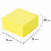 Блок самоклеящийся (стикеры) BRAUBERG НЕОНОВЫЙ 76х76 мм, 400 листов, желтый, 111352