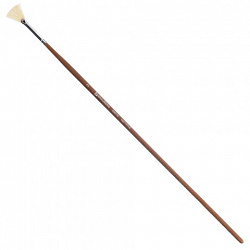 Кисть художественная профессиональная BRAUBERG ART CLASSIC, щетина, веерная, № 2, длинная ручка, 200742