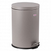 Ведро мусорное с педалью 20 литров "Classic", СЕРОЕ МАТОВОЕ, металлическое, со съемным внутренним ведром, LAIMA, 604946