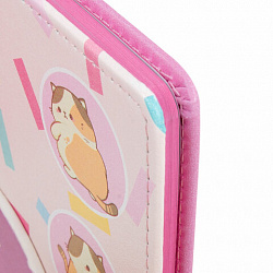 Дневник 1-4 класс 48 л., кожзам (твердая), застежка, ЮНЛАНДИЯ, "Котики", 106941