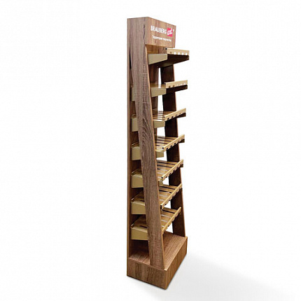 Стойка под масляные краски напольная BRAUBERG ART, дерево, 178х40х30 см, 505915