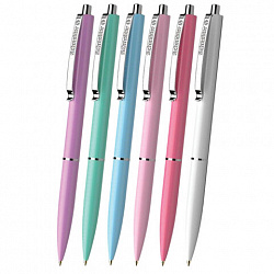 Ручка шариковая автоматическая SCHNEIDER (Германия) "K15 Pastel", СИНЯЯ, пастель ассорти, узел 1 мм, 130840