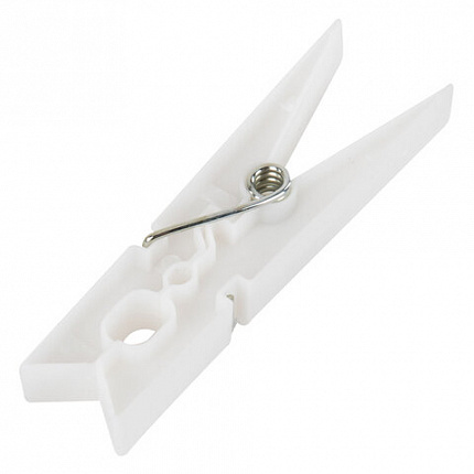 Прищепки бельевые 7,8 см, КОМПЛЕКТ 10 штук, пластик, белые, PRIMILA (ПРИМИЛА) ORIGINAL, 700512