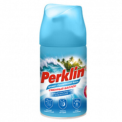 Сменный баллон 250 мл PERKLIN (ПЕРКЛИН) "Тропический бриз", для автоматических освежителей, универсальный, 609802