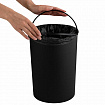 Ведро для мусора СЕНСОРНОЕ 12 л, нержавеющая сталь, черная матовая крышка, питание от 4-х батареек AA (не входят в комплект), LAIMA, 609326