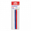 Закладки-ляссе "ТРИКОЛОР" для книг А4 (длина 38 см) ПИФАГОР, клейкий край, 3 ленты, 111647