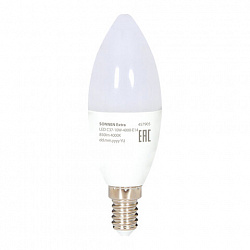 Лампа светодиодная SONNEN EXTRA, 10 (85) Вт, Е14, свеча, нейтральный белый, 30000 ч, LED C37-10W-4000-Е14, 457905