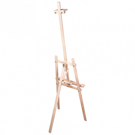 Мольберт напольный из сосны Лира, 170х55х70 см, высота холста до 107 см, BRAUBERG ART CLASSIC, 192260