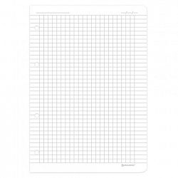 Сменный блок для тетради на кольцах А5 120 л., BRAUBERG, ПОВЫШЕННОЙ ПЛОТНОСТИ, белый, 403638