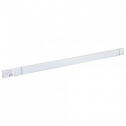 Ценникодержатели полочные самоклеящиеся белые, 1000 мм, КОМПЛЕКТ 10 шт., DBR39, 197266