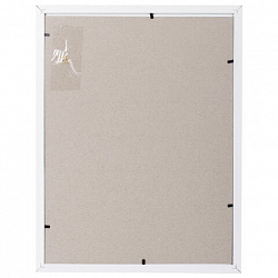 Рамка 30х40 см небьющаяся, STAFF "Grand", багет 18 мм, МДФ, белая, 391195