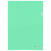Папка-уголок жесткая, непрозрачная, А4, цвет мятный, 0,15 мм, BRAUBERG PASTEL, 272892