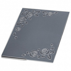 Клише для тиснения 3D "Розы" для Машинки для тиснения ОС-5, 108х146 мм, ОСТРОВ СОКРОВИЩ, 663797, 862-009