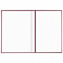 Папка адресная бумвинил "НА ПОДПИСЬ", А4, бордовая, индивидуальная упаковка, STAFF "Basic", 129577