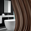 Шторка для ванной ПОЛИЭСТЕР, 180х200 см, кольца в комплекте, КОРИЧНЕВЫЙ БРИЛЛИАНТ, PRIMILA (ПРИМИЛА), 700097
