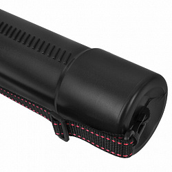 Тубус для чертежей телескопический, длина 53-93 см, формат A0, диаметр 7 см, с ремнем, черный, STAFF, 273095