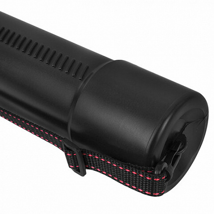 Тубус для чертежей телескопический, длина 53-93 см, формат A0, диаметр 7 см, с ремнем, черный, STAFF, 273095