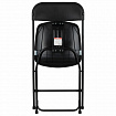 Стул складной BRABIX "Golf CF-002", черный каркас, пластик черный, 531563
