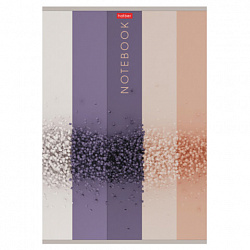 Тетрадь А4 96л. HATBER скоба, клетка, матовая ламинация, Арт-линии (микс в спайке), 083546, 96Т4лВ1