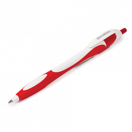 Ручка шариковая автоматическая BRAUBERG "Caribbean", СИНЯЯ, корпус ассорти, узел 0,7 мм, линия письма 0,35 мм, 141159