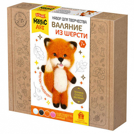 Набор для творчества "Валяние из шерсти", брелок, АССОРТИ, 10КОР