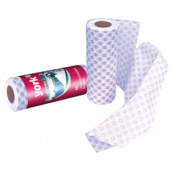 Салфетки ВИСКОЗНЫЕ, Премиум, 25х40см, РУЛОН 40шт, 60г/м2, YORK, 021100