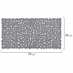 Коврик для ванны противоскользящий 70х36 см, "Галька", темно-серый, ПВХ, присоски, PRIMILA (ПРИМИЛА),700379