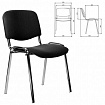 Стул STAFF "Iso Lite CF-008", хром, ткань черная (С-11), 532565