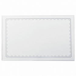 Бейдж горизонтальный (57х90 мм), КОМПЛЕКТ 50 шт., с клипсой и булавкой, жесткий, BRAUBERG, 231903