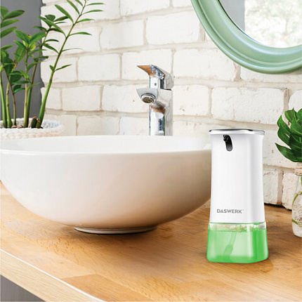 Сенсорный бесконтактный дозатор для жидкого МЫЛА-ПЕНЫ, 350 мл, DASWERK (ДАСВЕРК), 607844