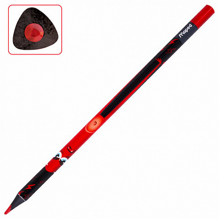 Карандаши цветные MAPED "COLOR PEP'S Black Monster", набор 24 цвета, пластиковый корпус, 862624