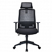 Кресло BRABIX PREMIUM "Agent ER-404", поясничная поддержка, регулируемый подголовник, ткань/сетка, черное, 532970